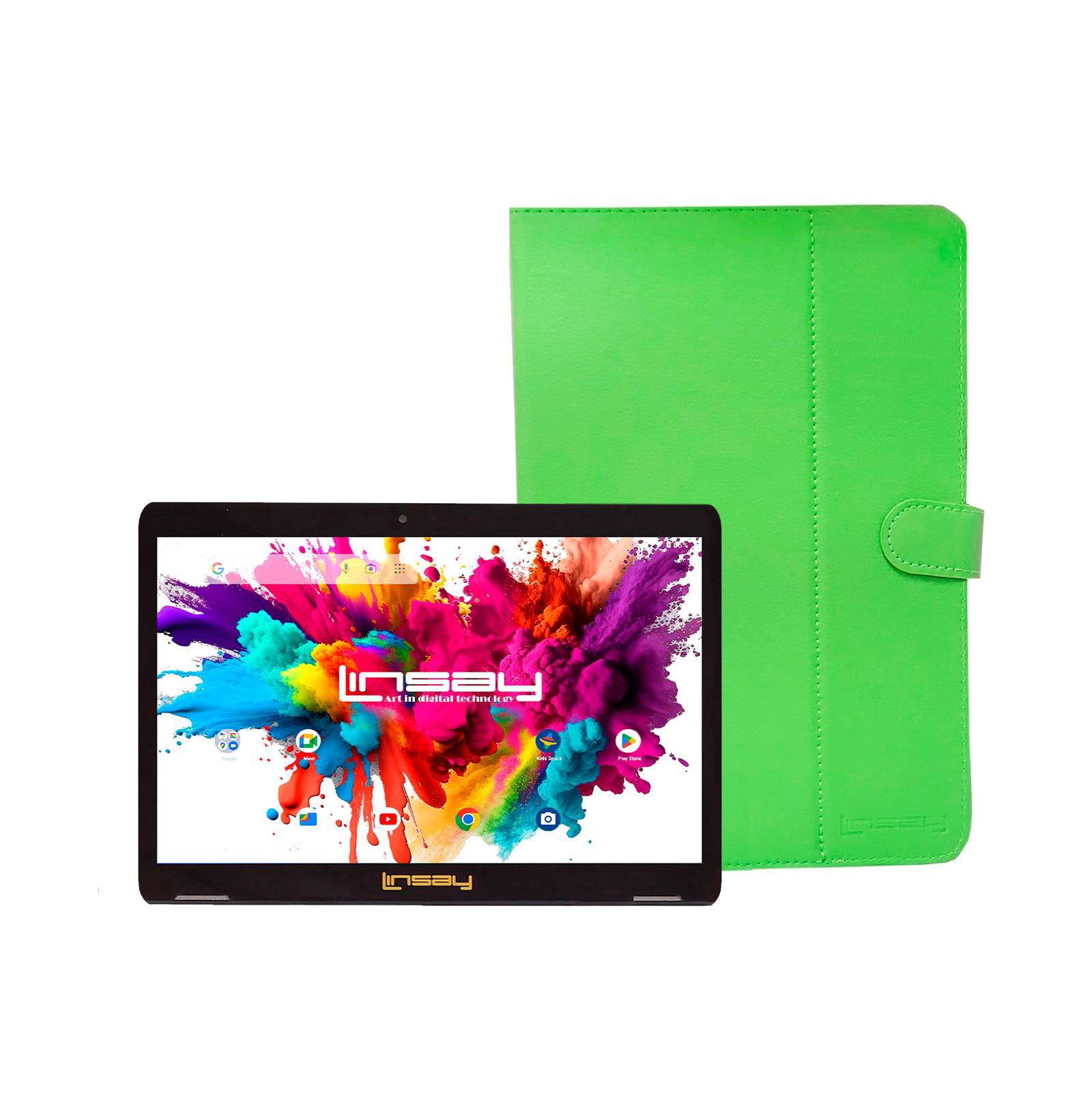 Планшет LINSAY 10.1" Octa Core 128GB с чехлом, Android 13