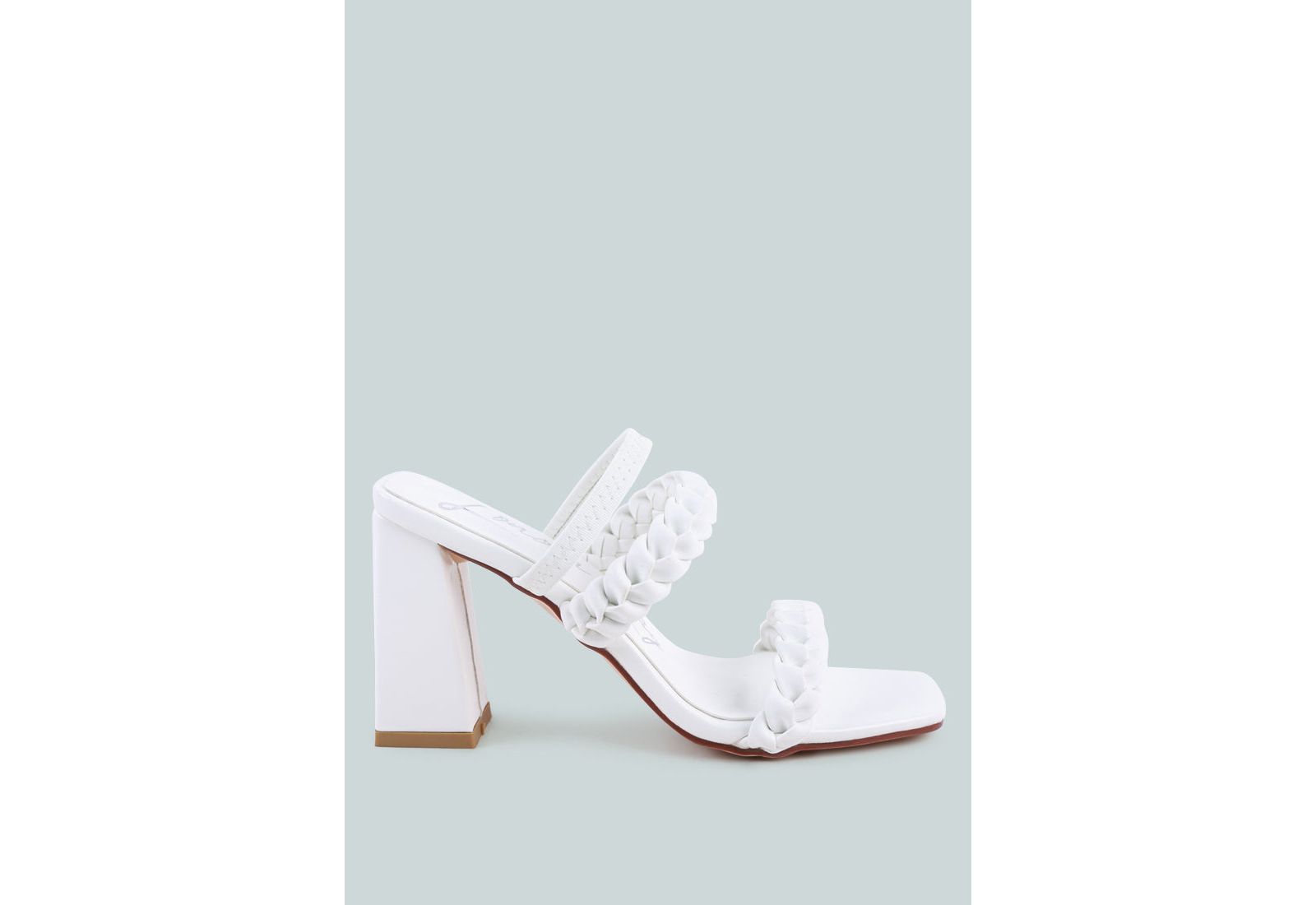 London Rag Women's Arnie Dual Braided Strap Block Heel Sandals