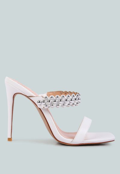 Женские сандалии London Rag Women's Bandy Stieletto Heel Metal Stud