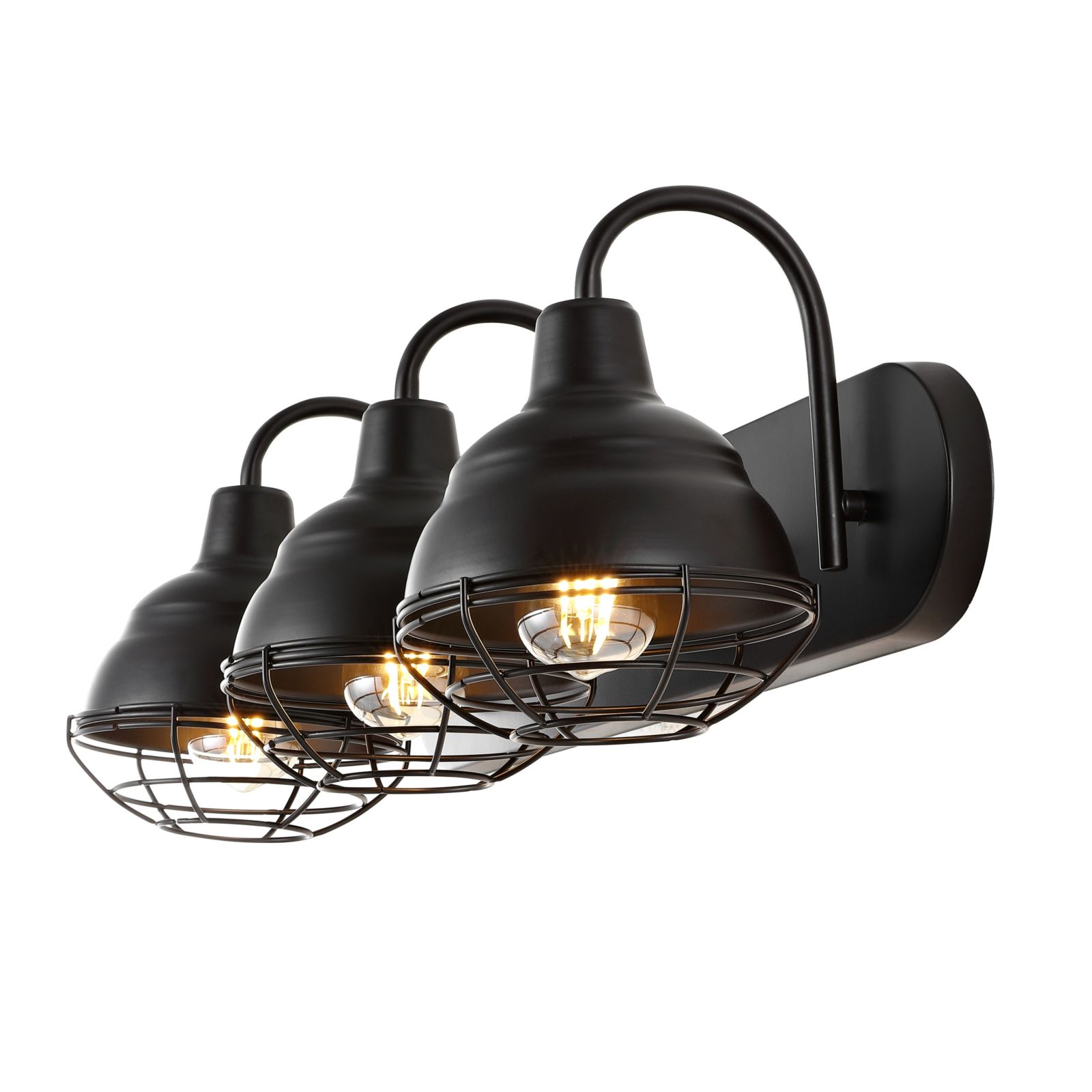 Levi Industrial Farmhouse Iron LED Vanity Light