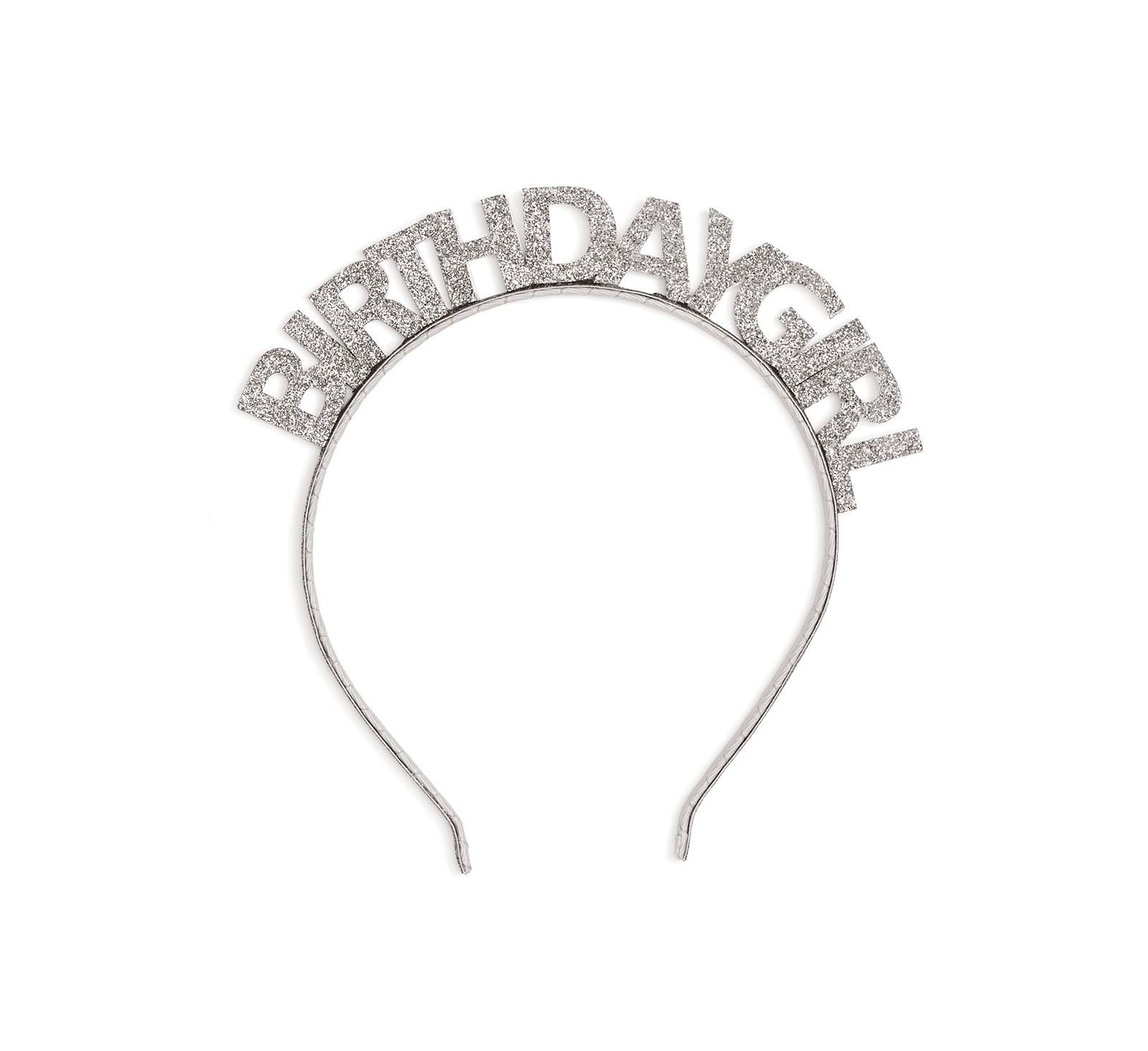 Child Girl's Silver Birthday Girl Headband