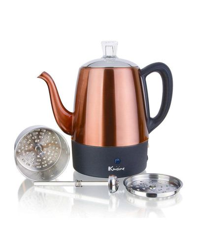 Electric 4 Cup Percolator- Copper Finish - 800 Watts