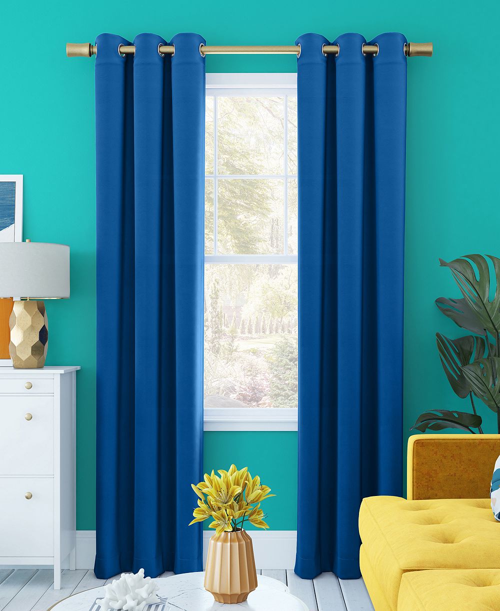 Штора Sun Zero Harper Bright Vibes 100% Blackout Grommet