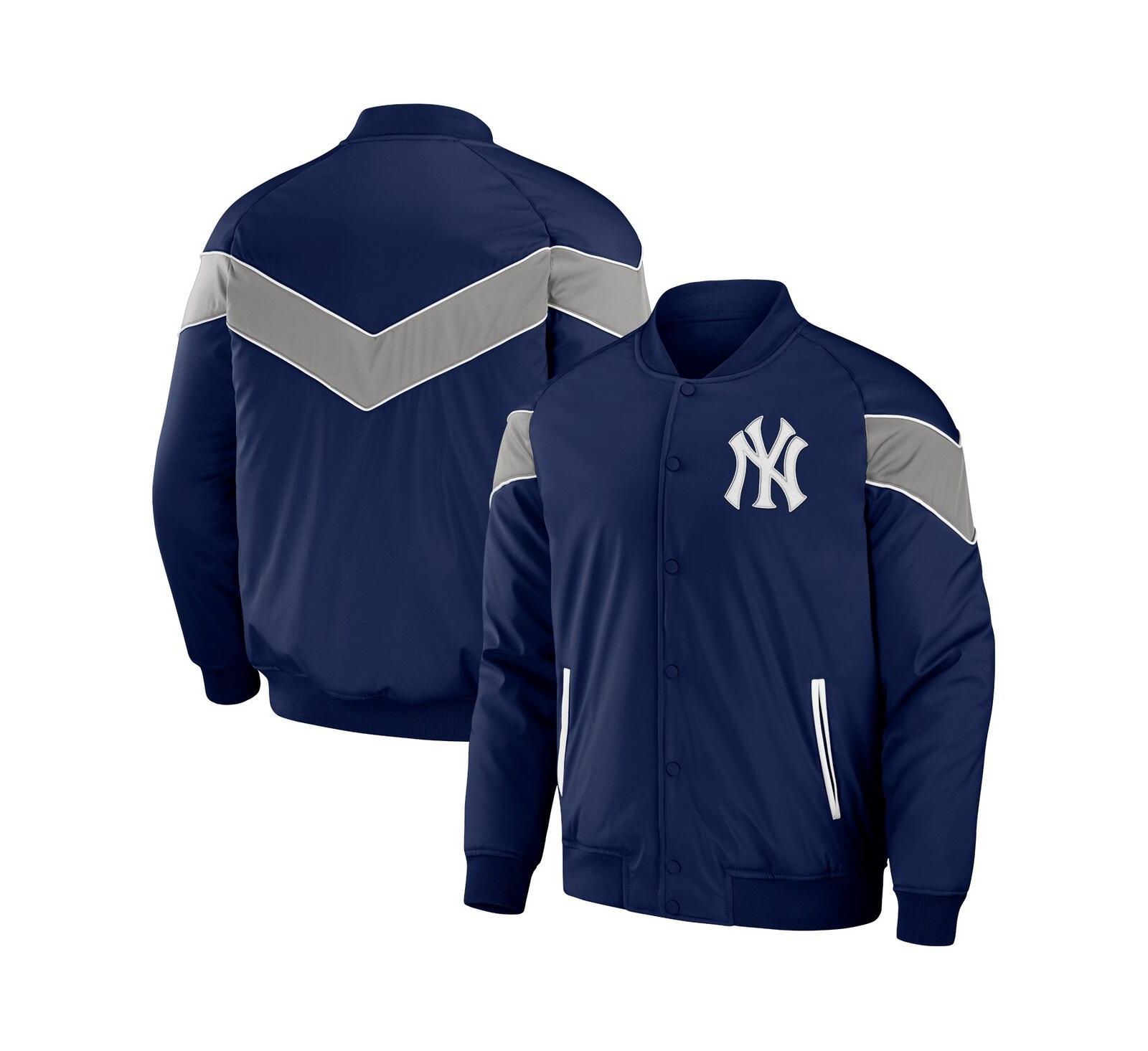 Мужская куртка Fanatics Darius Rucker Collection Navy New York Yankees Baseball Raglan Full-Snap