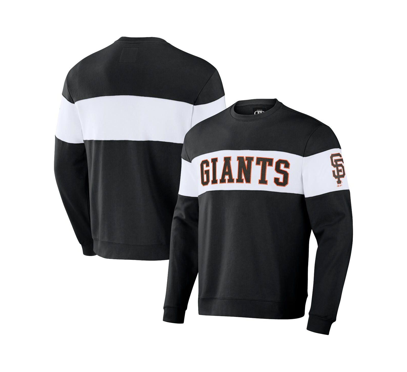 Мужской черный свитшот Darius Rucker Collection by Fanatics Stripe Pullover San Francisco Giants