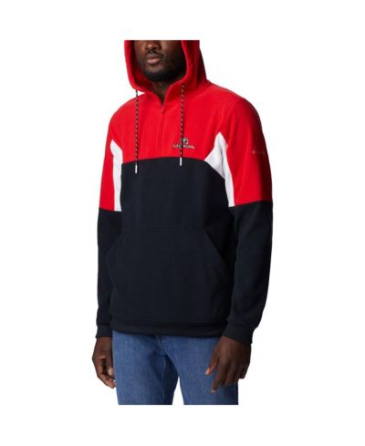 Мужское худи Columbia Black Georgia Bulldogs Lodge Quarter-Zip