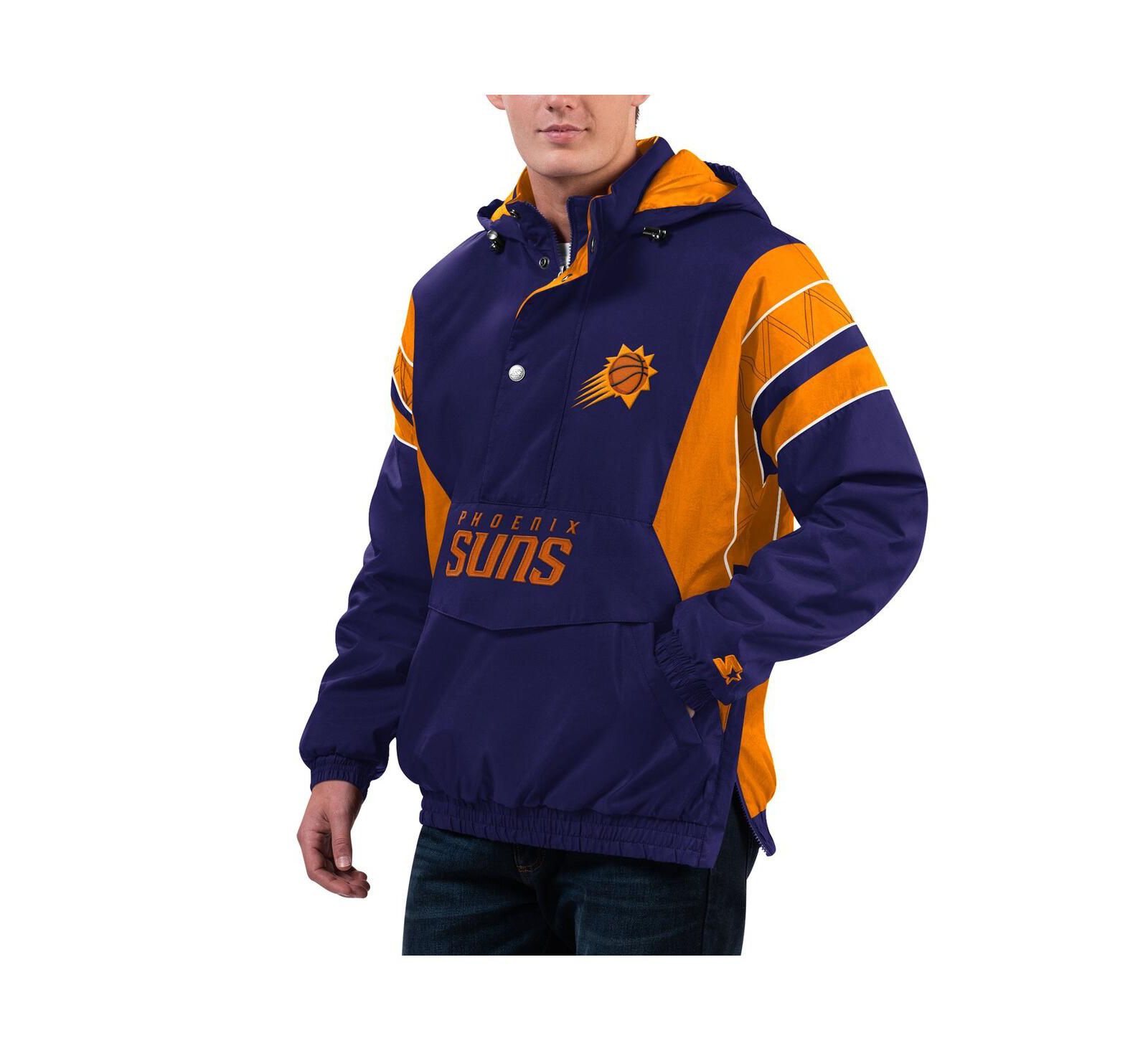 Мужское худи Starter Purple Phoenix Suns Home Team Half-Zip Jacket