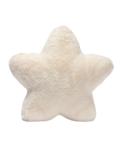 Lambs and Ivy Star Pillow Plush - Ultra Soft Creamy White