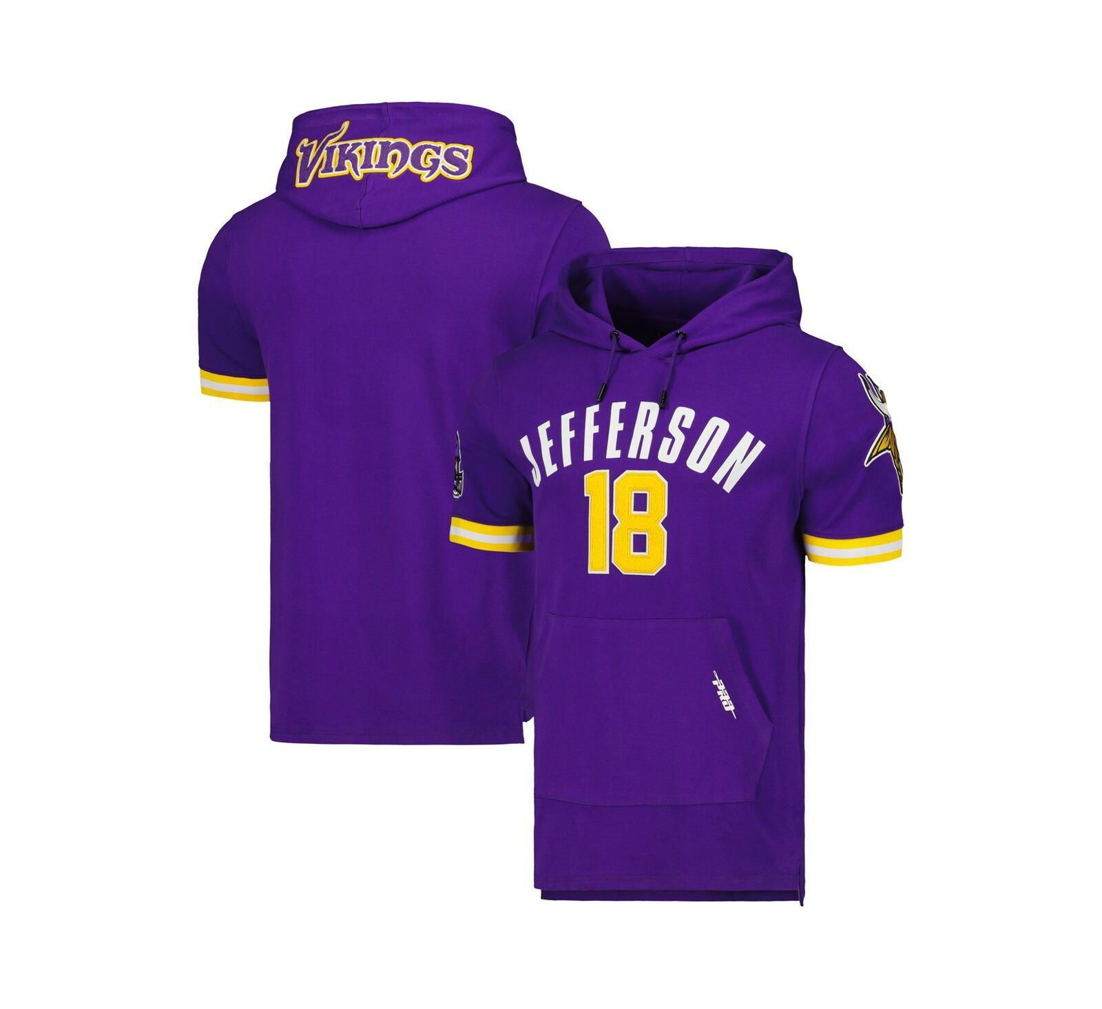 Мужской худи Pro Standard Justin Jefferson Purple Minnesota Vikings с именем и номером игрока