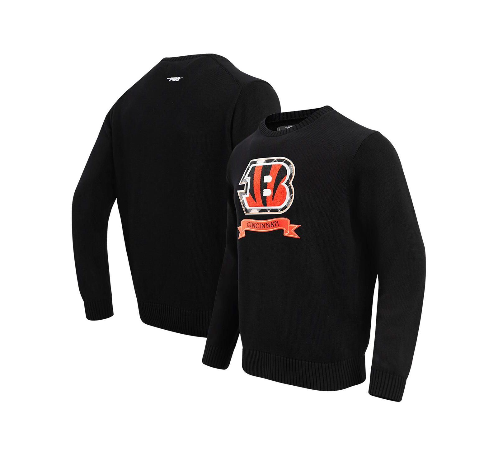 Мужской трикотажный свитер Pro Standard Black Cincinnati Bengals Prep Knit