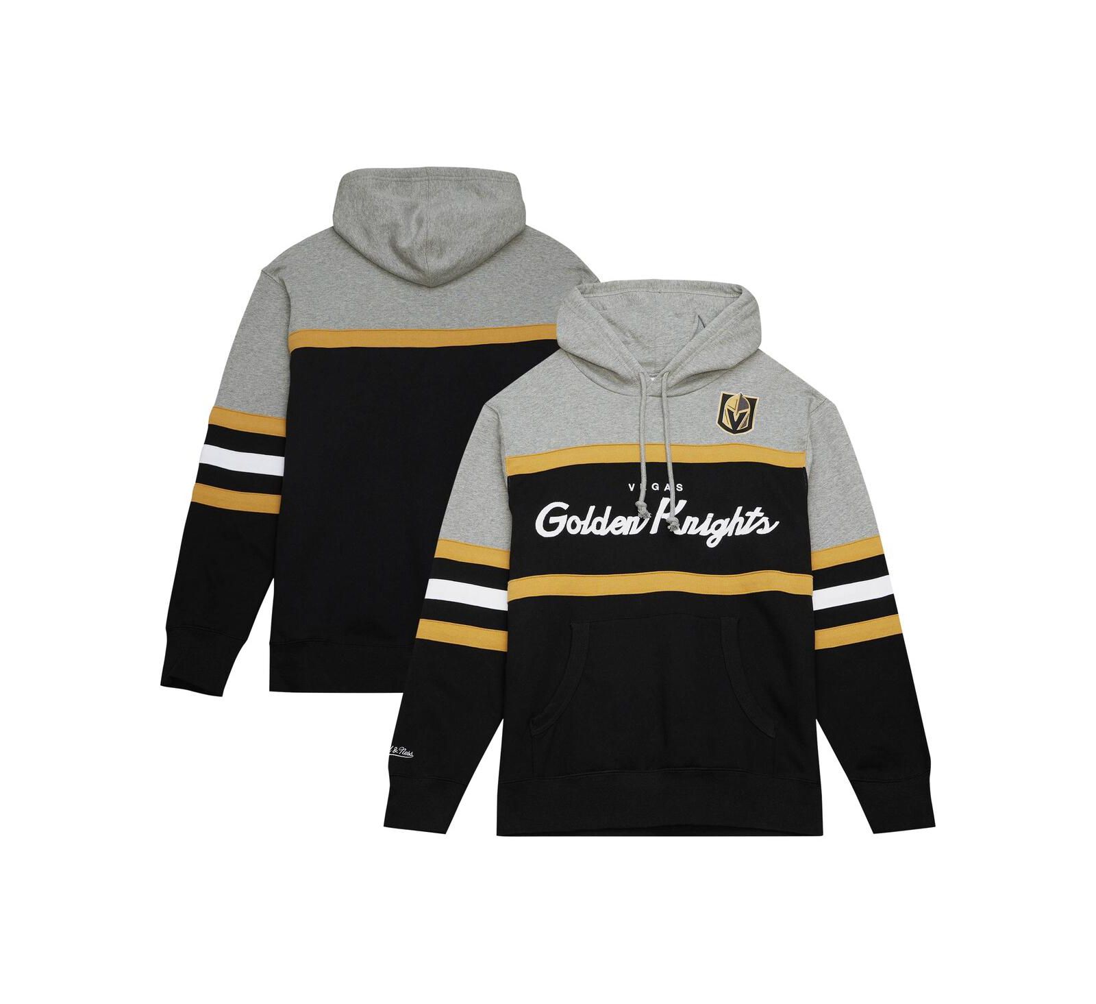 Мужское худи Mitchell & Ness Vegas Golden Knights Head Coach Black, Gray