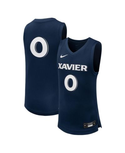 Big Boys Nike #0 Navy Xavier Musketeers Team Replica Basketball Jersey