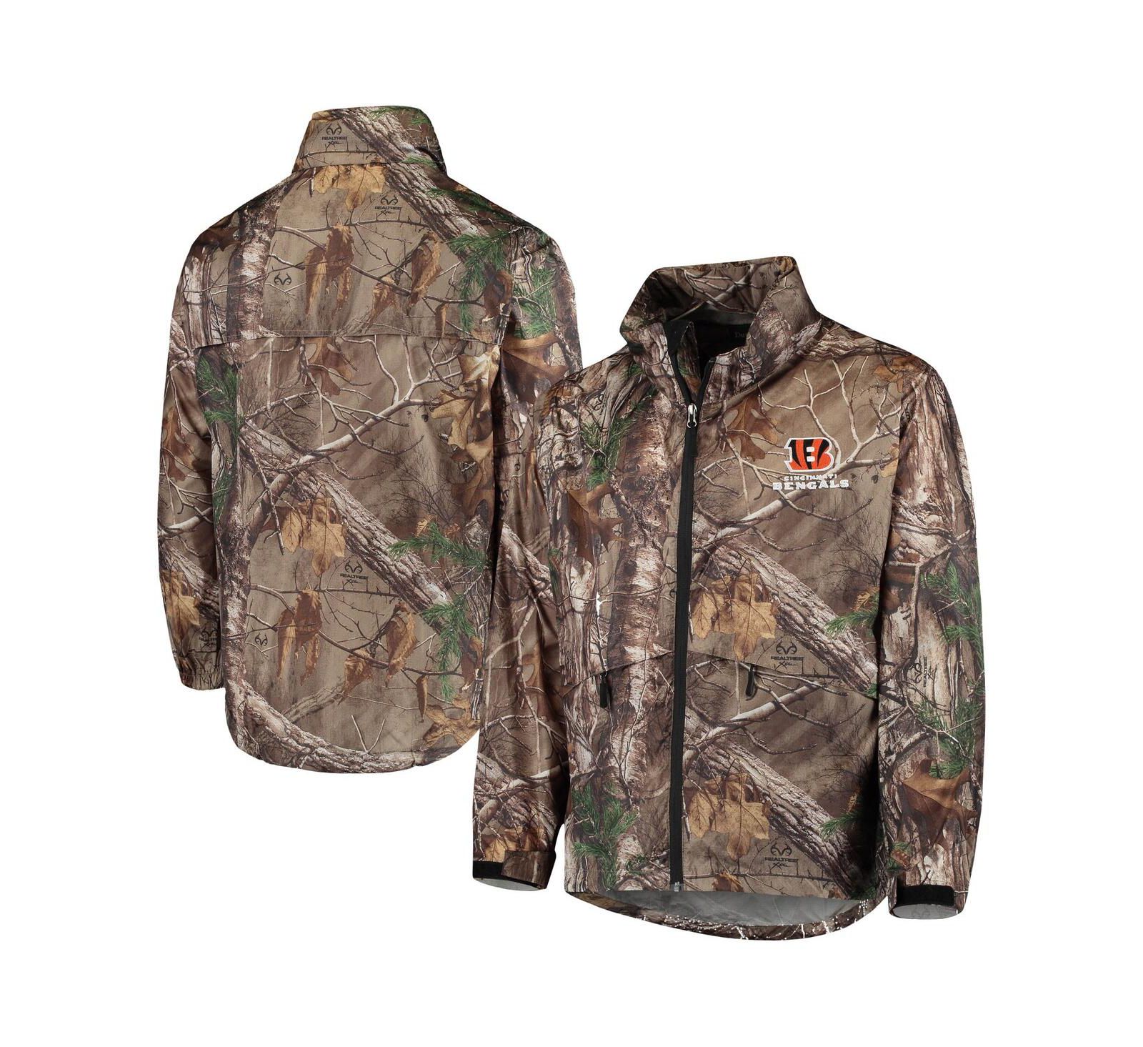 Куртка Dunbrooke Men's Realtree Camo Cincinnati Bengals Circle Sportsman Water-Resistant Packable Full-Zip