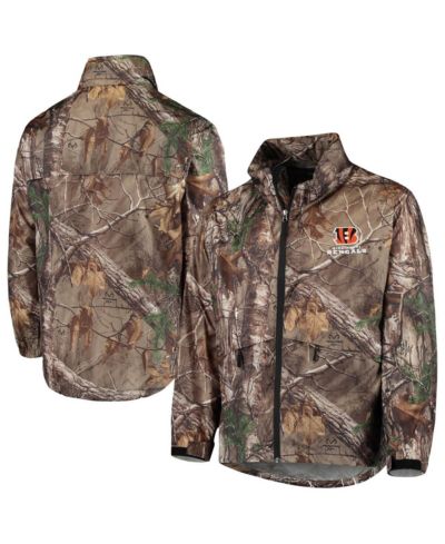 Куртка Dunbrooke Men's Realtree Camo Cincinnati Bengals Circle Sportsman Water-Resistant Packable Full-Zip