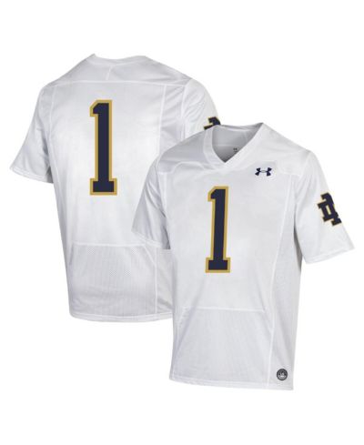 Джерси Under Armour Men's #1 White Notre Dame Fighting Irish Premiere Football