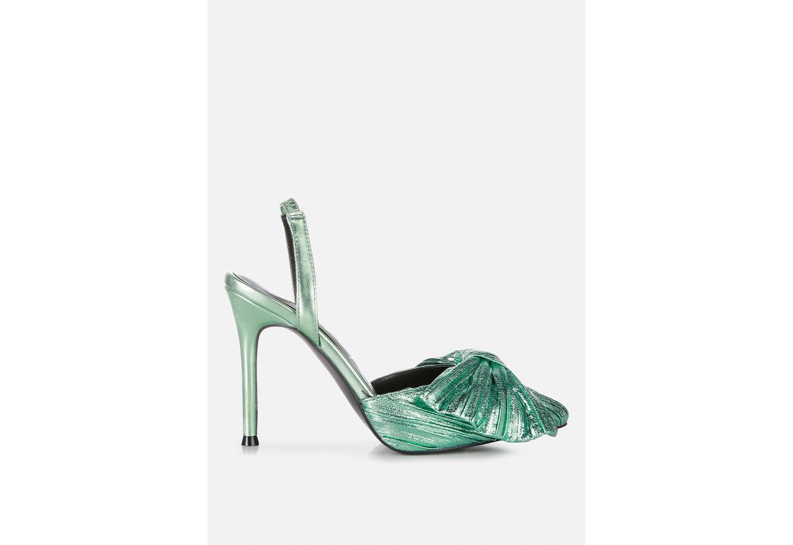 Womens Kiki Bow Embellished Slingback Sandals