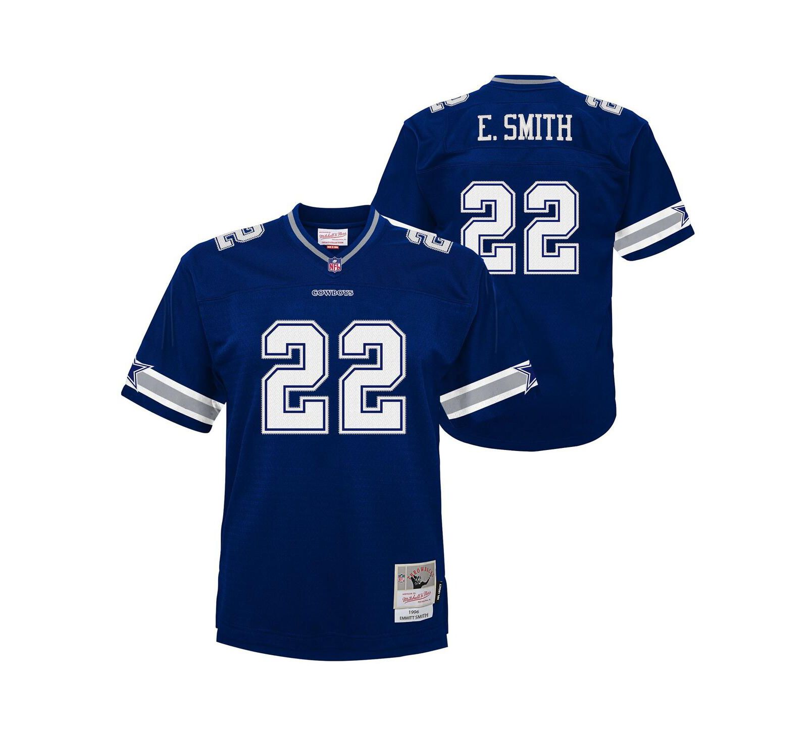 Детская джерси Mitchell & Ness Emmitt Smith Navy Dallas Cowboys 1996 Legacy