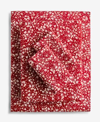 Charter Club Printed Flannel Cotton 4-Pc. Sheet Set, Queen, Exclusively at Macy’s