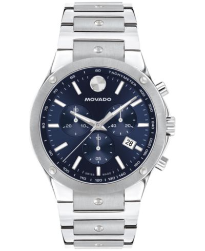 Мужские часы Movado Swiss Chronograph SE Stainless Steel 42mm