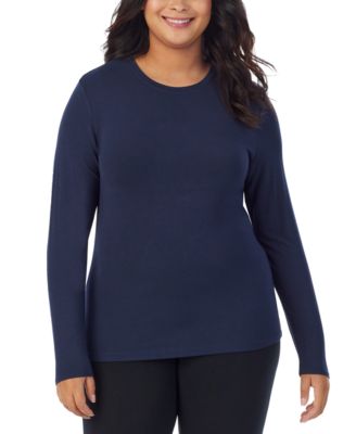 Cuddl Duds Plus Size Softwear с длинным рукавом
