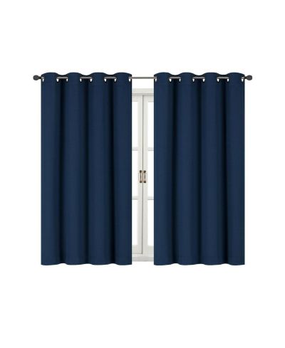 Kate Aurora 100% Thermal Blackout Bath & Kitchen Window Curtains - 50 in. W x 63 in. L