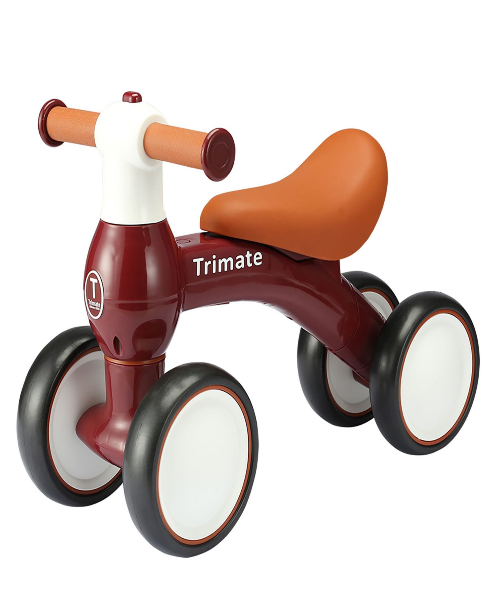 Детский беговой велосипед Trimate Wine Red Baby Walker Balance Bike