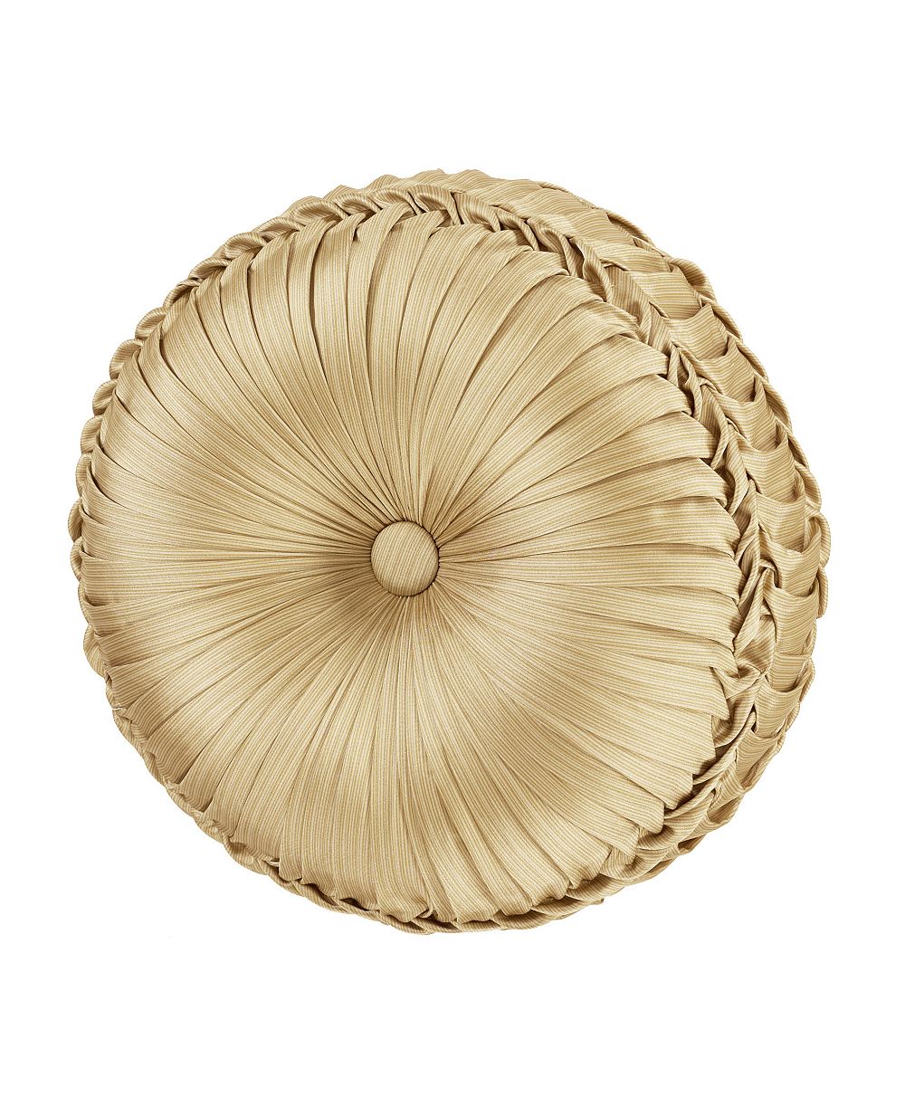 J Queen New York Aurelia Tufted Decorative Pillow, 15" Round
