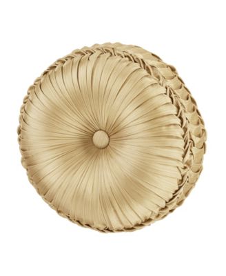 J Queen New York Aurelia Tufted Decorative Pillow, 15" Round