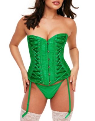 Adore Me Women's Nikita Unlined Boned Corset and G-string Set