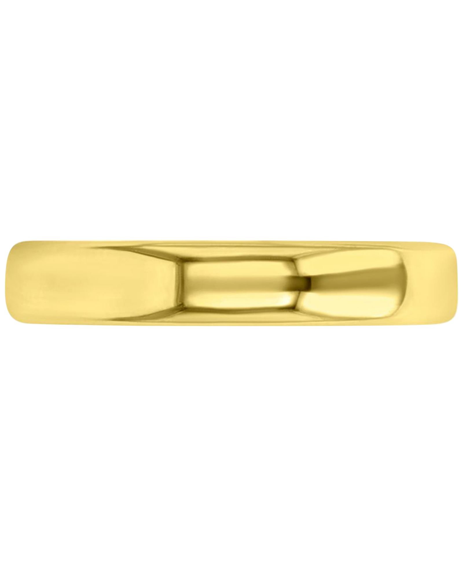 Узкое кольцо-полоска Polished Finish Dome Comfort Fit