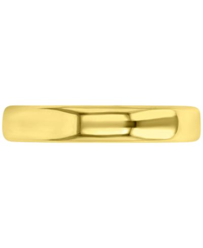 Узкое кольцо-полоска Polished Finish Dome Comfort Fit