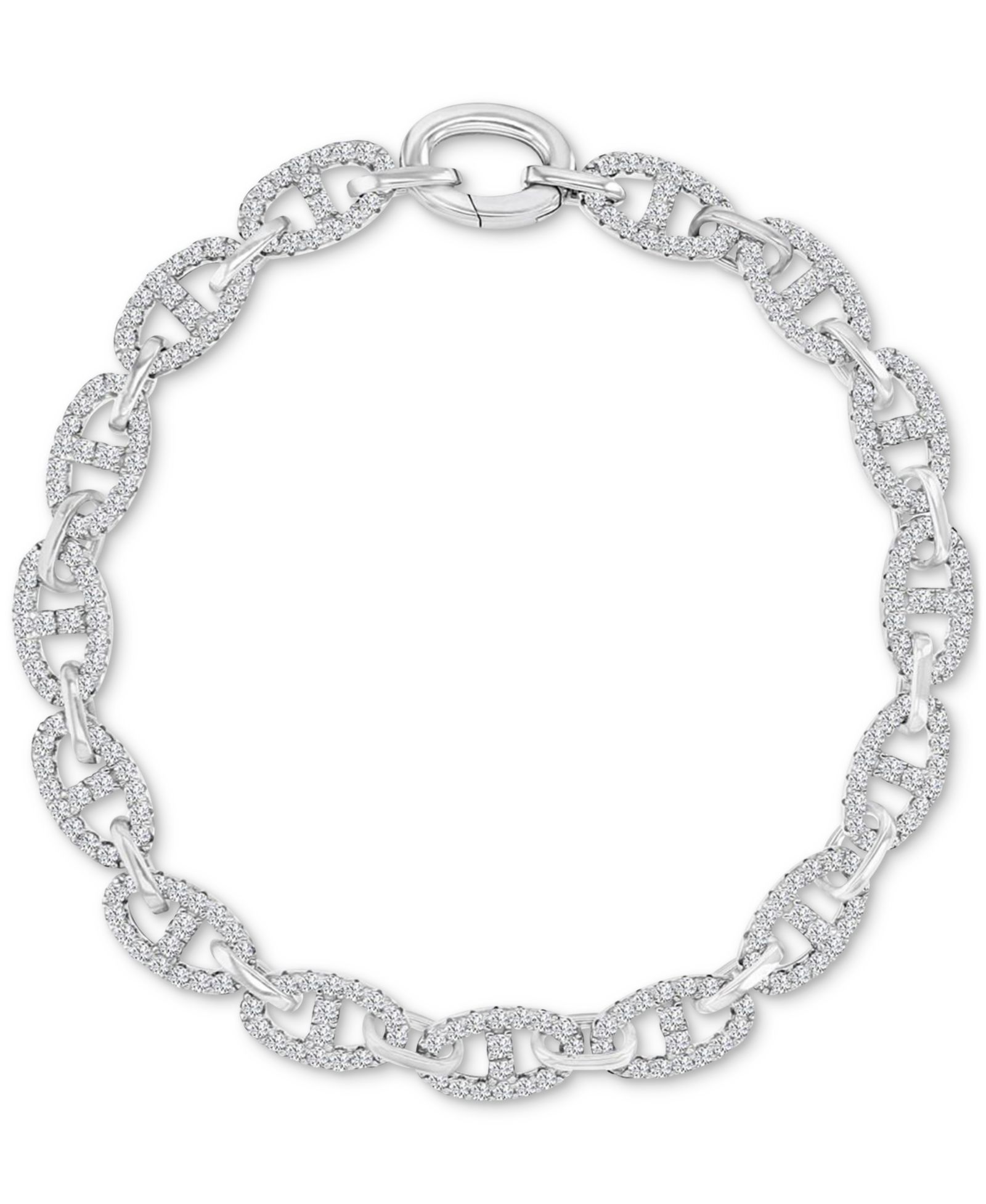 Браслет Cubic Zirconia Pavé Mariner Link Chain