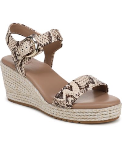 Beige Snake Print Leather
