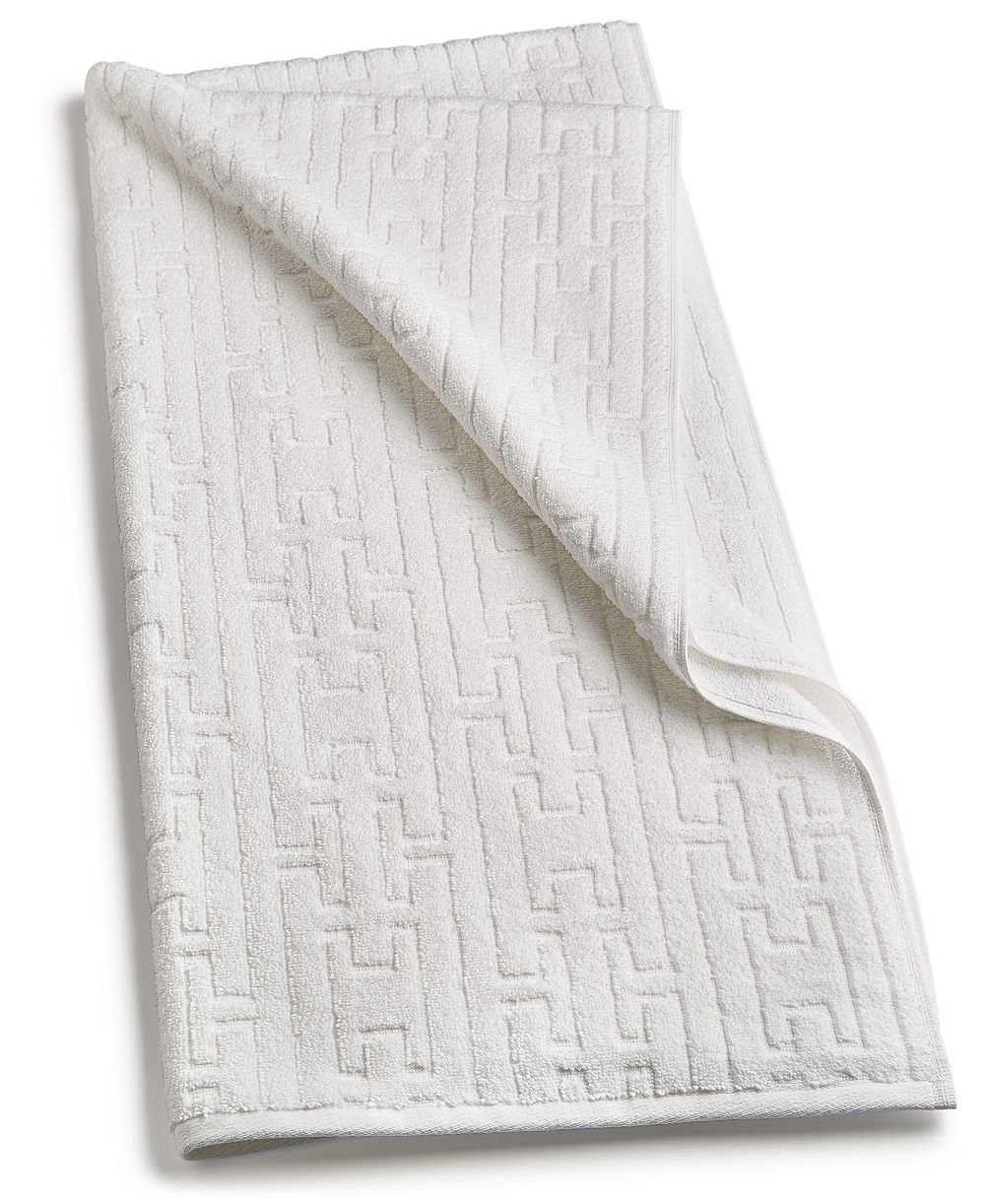 Hotel Collection Sculpted Chain-Link Bath Towel, 30" x 56", Exclusively at Macy’s