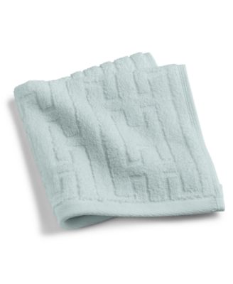 Hotel Collection Sculpted Chain-Link Wash Towel, 13" x 13", Exclusively at Macy’s