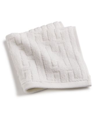 Hotel Collection Sculpted Chain-Link Wash Towel, 13" x 13", Exclusively at Macy’s