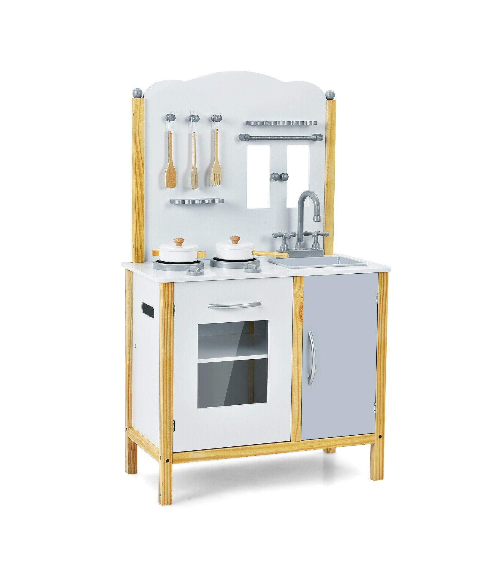 Игровой набор кухни для детей Play Kitchen Set with Cabinet and Accessories