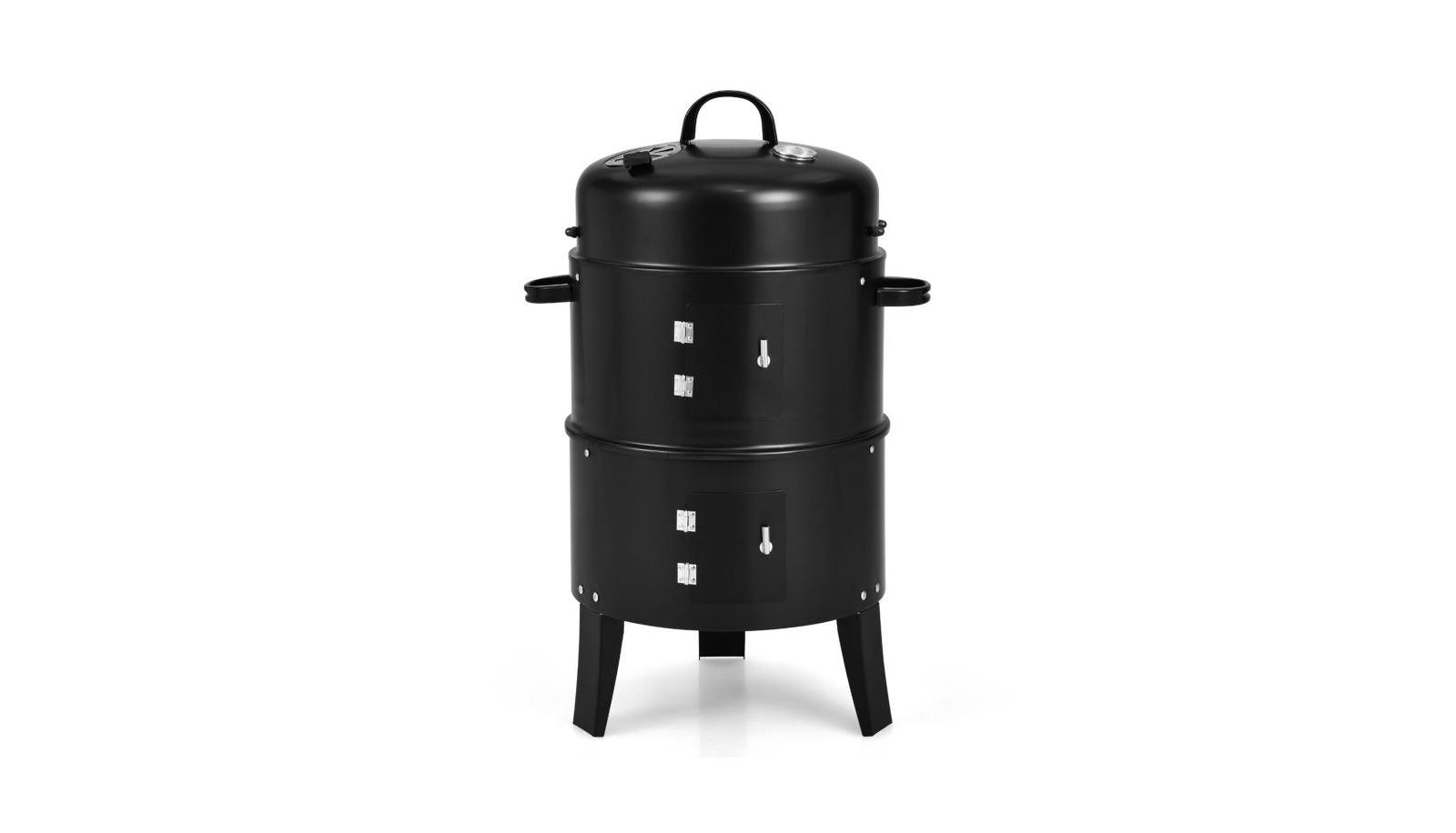 Гриль 3-в-1 Slickblue Charcoal BBQ Cambo с встроенным термометром