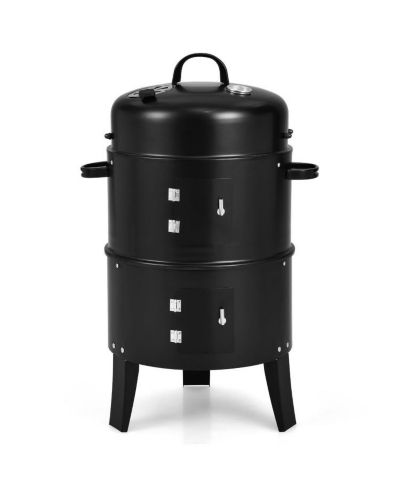 Гриль 3-в-1 Slickblue Charcoal BBQ Cambo с встроенным термометром
