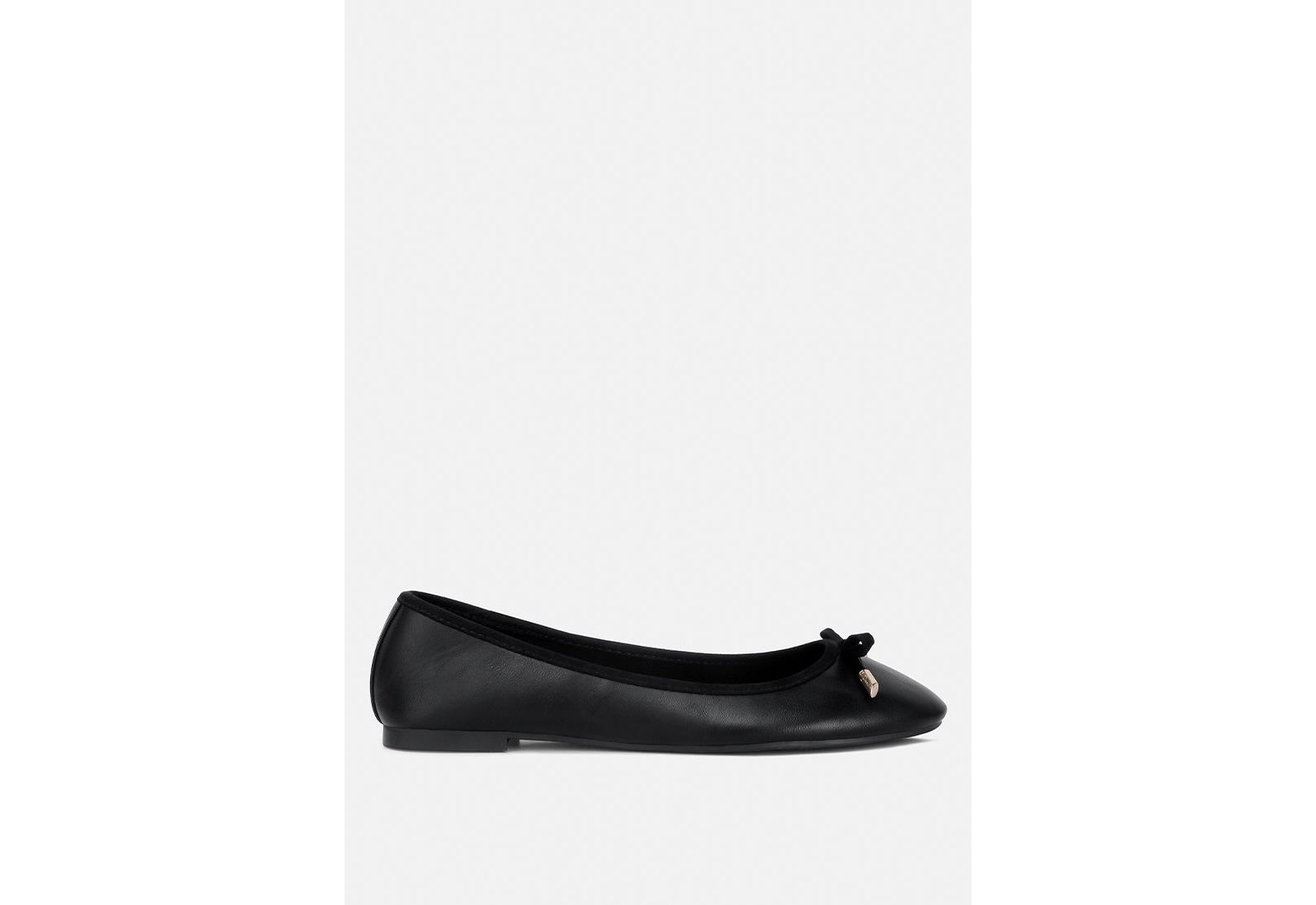 London Rag Womens Suzzy Bow Embellished Flat Ballerinas