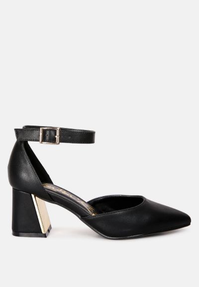 Женские босоножки London Rag Myla Faux Leather Metallic Sling Heeled