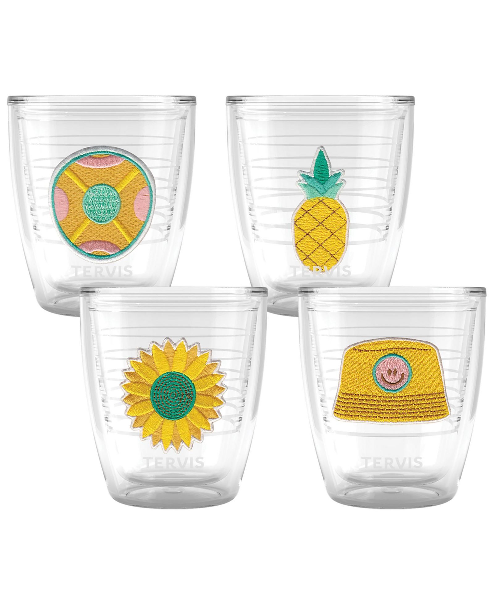 Термокружка Tervis Summer Shine Collection Double Walled Insulated, 12oz - 4pk, Assorted