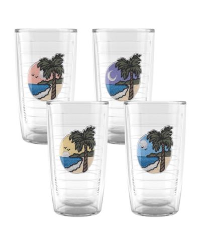 Tervis A Day In The TropicsDouble Walled  Insulated Tumbler Travel Cup 16oz - 4pk