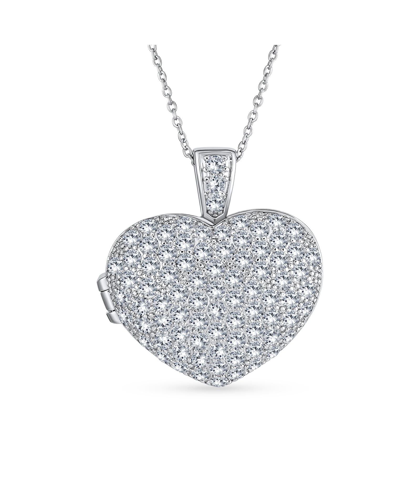 Bling Jewelry кулон-медальон в форме сердца