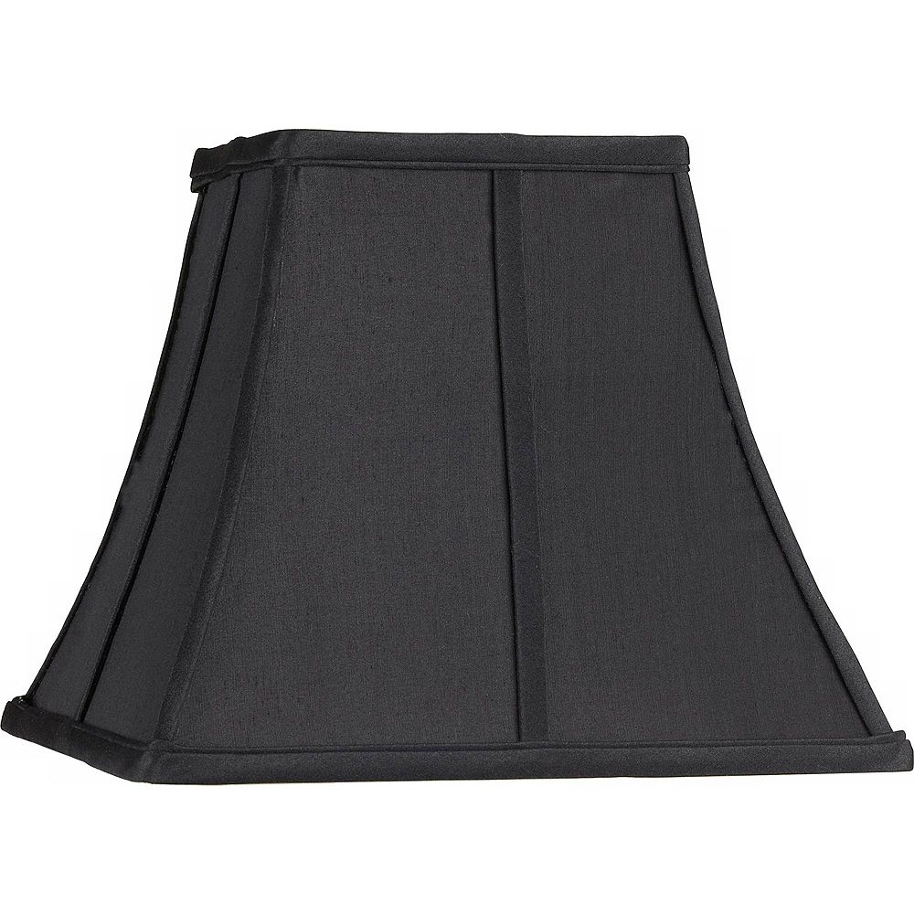 Абажур Springcrest Small Square Curved Black, 6" Top x 11" Bottom x 9.75" Height