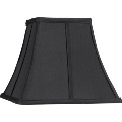 Абажур Springcrest Small Square Curved Black, 6" Top x 11" Bottom x 9.75" Height