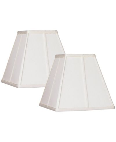 Springcrest набор из 2 классических квадратных абажуров, 5.25" Top x 10" Bottom x 9" High (Spider), со спицей и наконечником