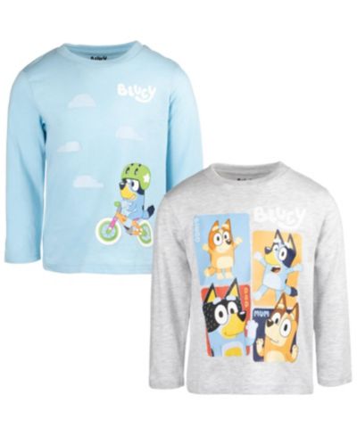 Детская футболка Bluey с принтом и длинным рукавом, комплект из 2 штук