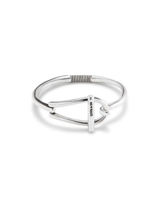 UNOde50 Medium Sized Link and Inner Spring Metal Alloy Rigid Bracelet