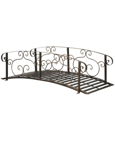 Садовый мост Outsunny 6' Metal Arch Backyard Bridge, Bronze